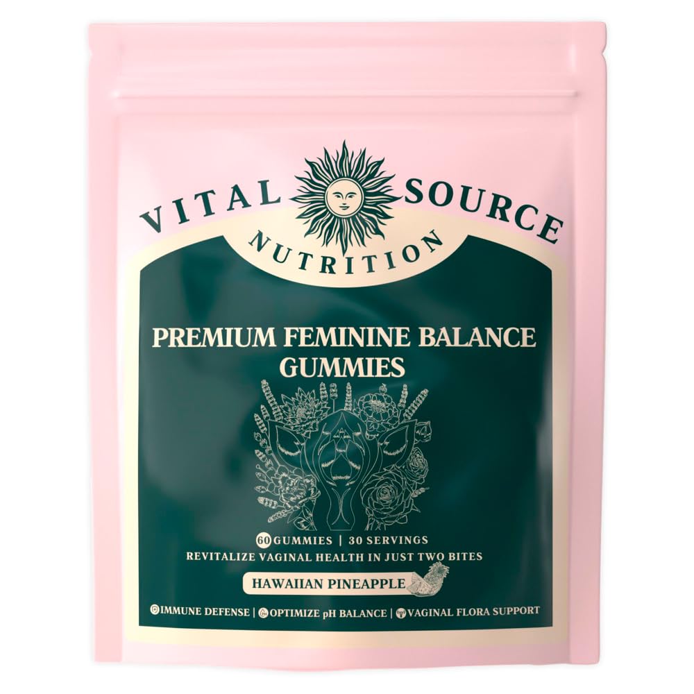 Vital Source Nutrition Vaginal Probiotic Gummies for Women - pH Balance and Immune Defense, Support Healthy Odor and Vaginal Flora - Vegan, Gluten-Free Vital Source Nutrition buy supplements canada