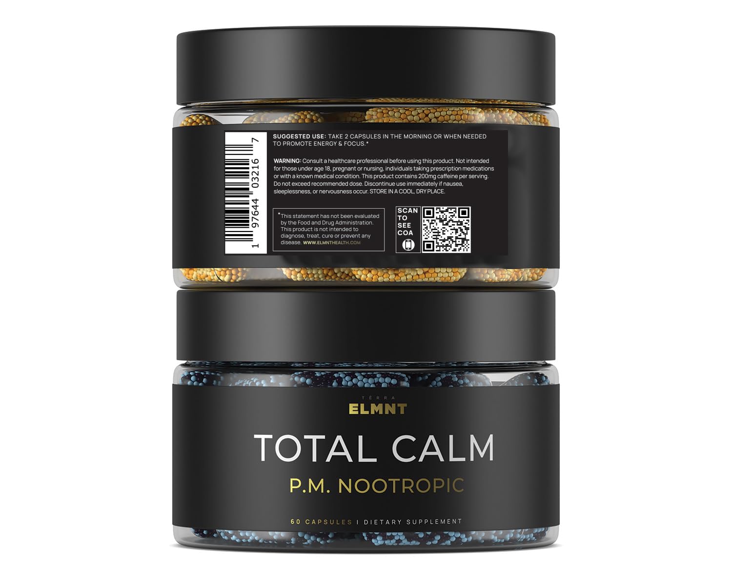 AMPM Nootropic Total Focus + Calm 9X Strength w. Caffeine, L-Theanine, Alpha GPC, L-Tyrosine, Ashwagandha - X-Release Energy Pills Nootropics Brain Support Supplements for Memory and Focus Supplement TERRA ELMNT buy supplements canada