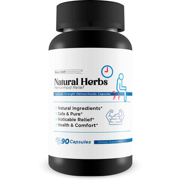 Natural Herbs Hemorrhoids Capsules - Our Best Hemorrhoid Relief Supplement - Premium Natural Herbs Strength Hemorrhoids Capsules - Hemorrhoids Natural Herbs Hemorrhoid Treatment Hemorrhoids Treatment Happy Health Marketplace buy supplements canada