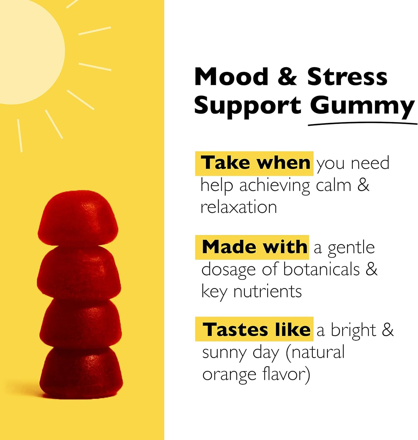 RESCUE Bach Plus Mood & Stress Support Gummies, Daytime Dietary Supplement with Passionflower, GABA, Saffron & Vitamin D, Natural Orange Flavor, Vegan & Gluten-Free, 3 Pack, 180 Count Total RESCUE buy supplements canada