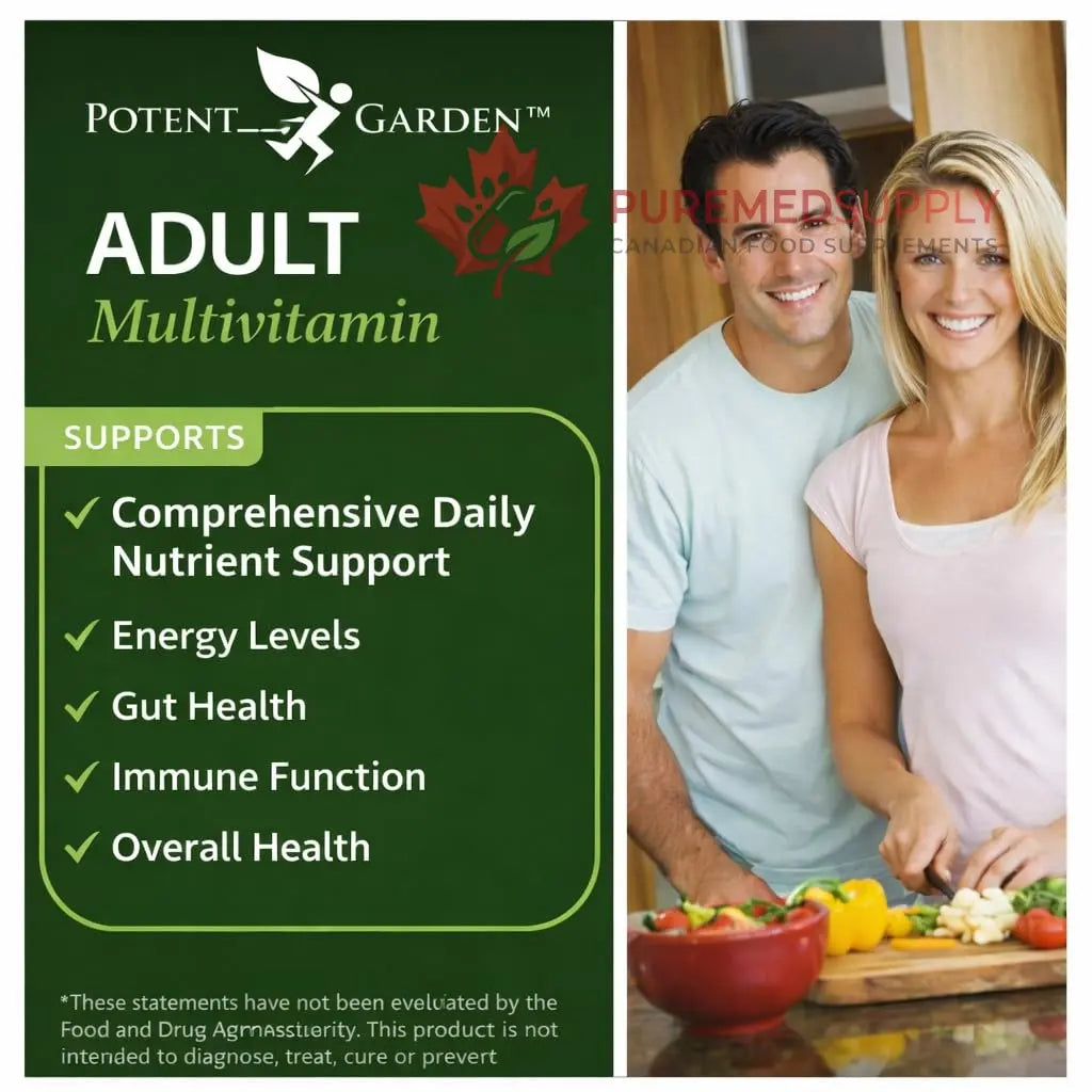 Potent Garden Daily Nutrition Bundle – Superfood Greens + Multivitamin Potent Garden buy supplements canada