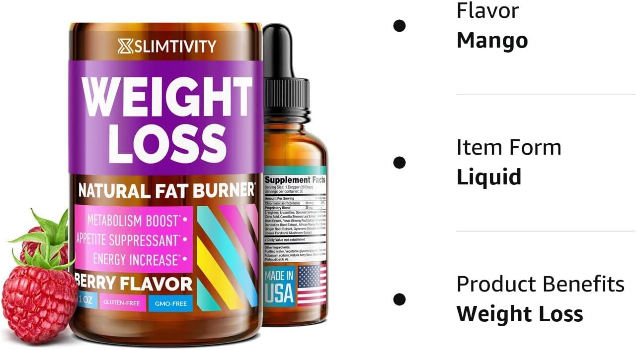 Slimtivite Weight Loss Drops - Diet Fat Effective Appetite Suppressant & Metabolism A.Vogel buy supplements canada