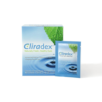 Cliradex Towelettes - Natural Face, Eyelash & Eyelid Cleanser - Wipes for Demodex, Blepharitis, Mgd and Red Irritated Eye Lid Cliradex buy supplements canada