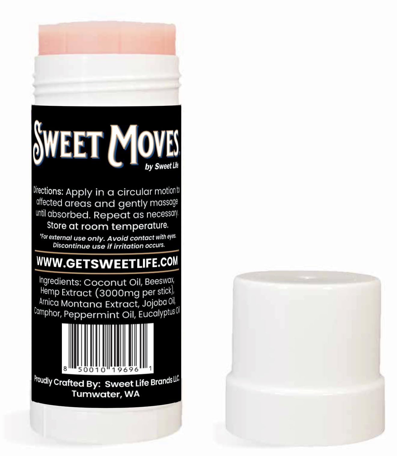 Sweet Life | Hemp Salve Stick | 3000mg | Organic Botanical Balm | Twist-Up Applicator | Small Business | Muscle & Joint Comfort Sweet Life buy supplements canada