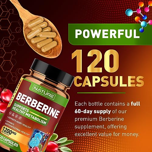 Berberine 1200mg - 100% Pure Berberine HCl Supplement, High Strength Berberine Built by Nature buy supplements canada