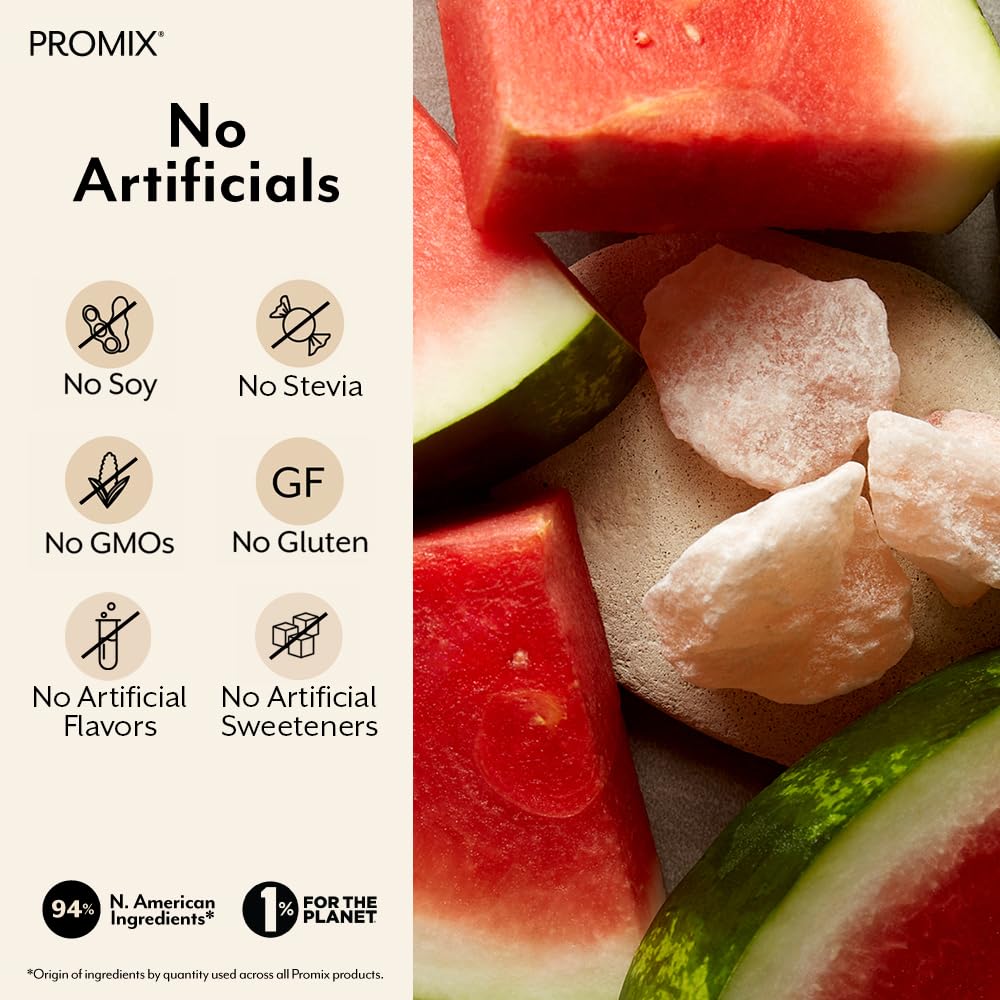 ProMix Nutrition Electrolytes Powder Hydration Packets - Himalayan Pink Salt, Magnesium, Potassium, Vitamin C - Salted Watermelon, ProMix Nutrition buy supplements canada