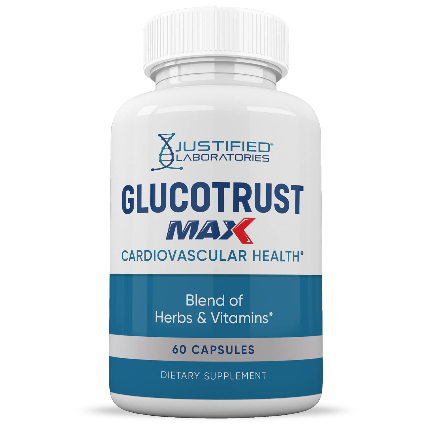 Justified Laboratories (5 Pack) Glucotrust Max 1295MG Formula Supplement Pills 300 cap Justified Laboratories buy supplements canada