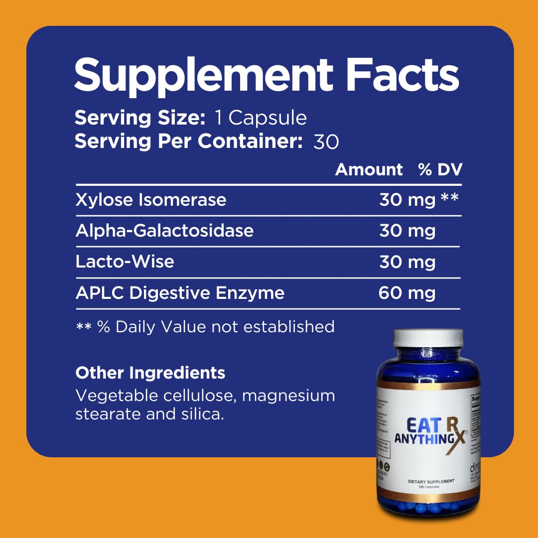 Dirobi Eat Anything Rx Xylose Isomerase Supplement, Digestive Enzymes for Fructose Dirobi buy supplements canada