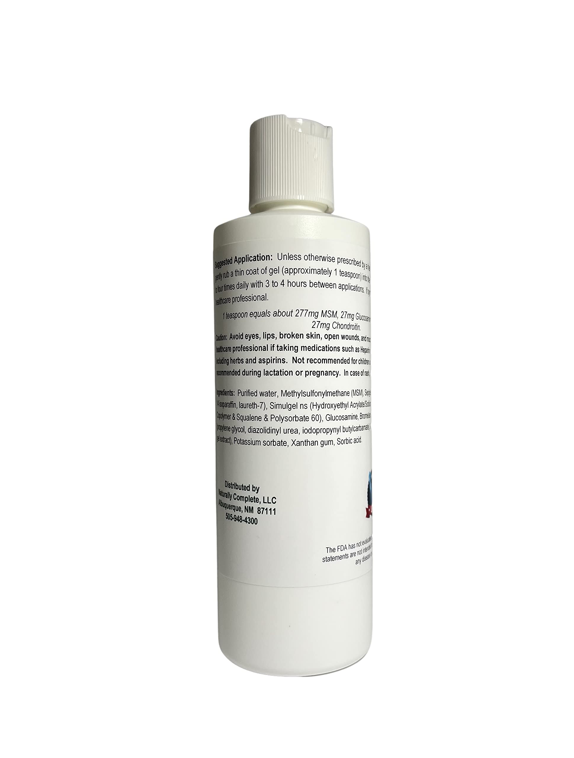 Naturally Complete MSM Plus Glucosamine Bromelain & Chrondroitin 8 oz. Bottle Naturally Complete buy supplements canada