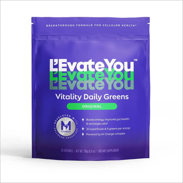 L'Evate You Vitality Daily Greens Powder (28 Servings) 30 Superfoods, 9 Greens - for a Cellular Energy Boost, Powered by M-Charge Complex for All Day Energy (Original) Steve Harvey's L'Evate You buy supplements canada