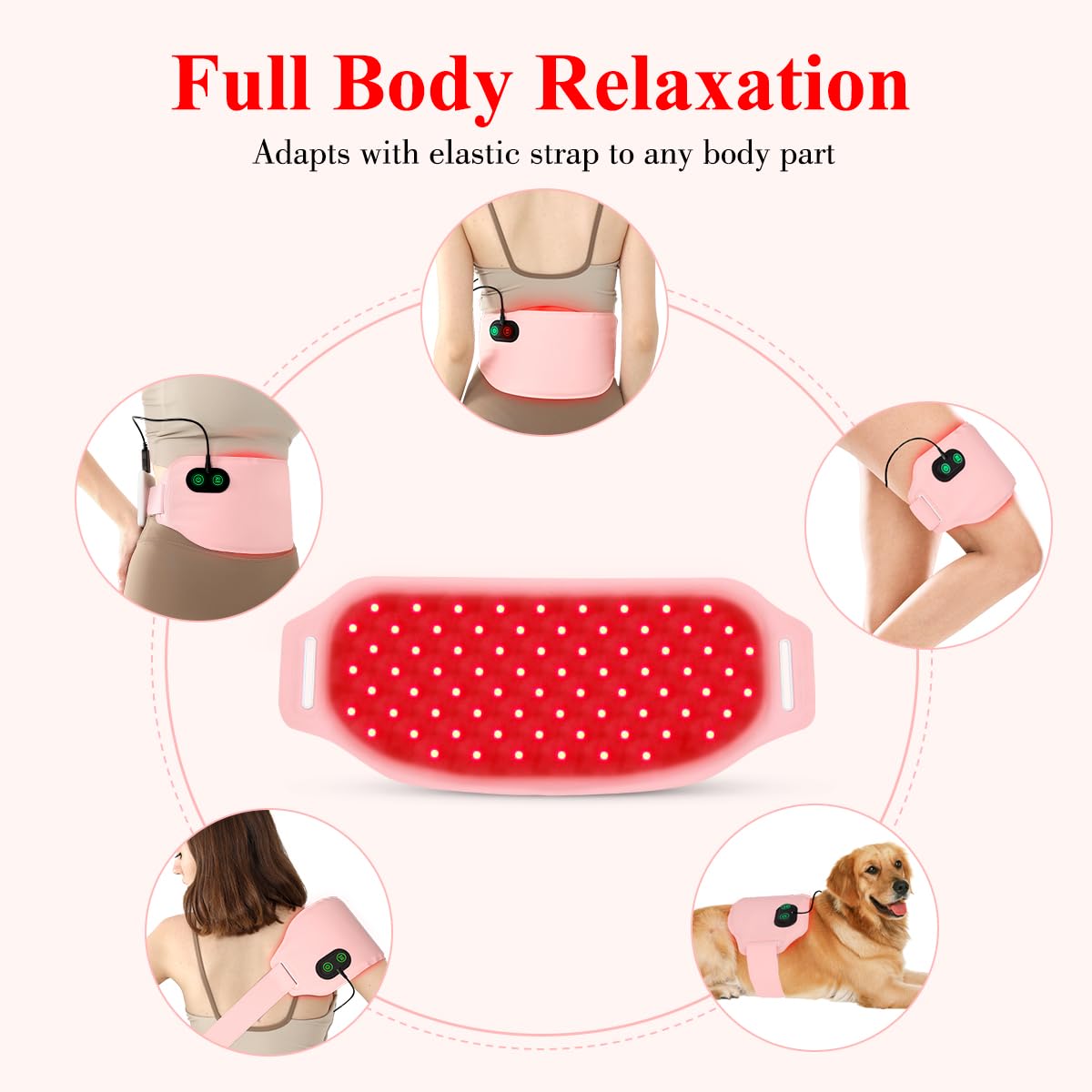 Red Light Therapy Belt for Body, Infrared Light Therapy for Pain Relief, Waterproof Red Light Therapy USUIE buy supplements canada