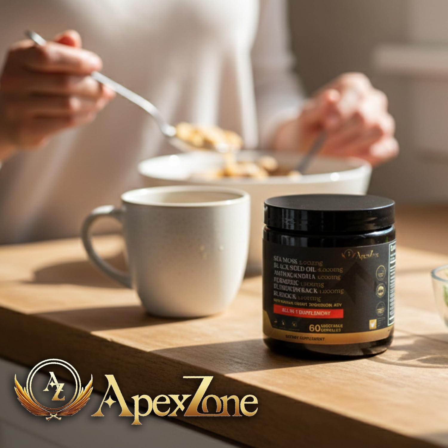 AZ ApexZone True Sea Moss Capsules Black Seed Oil Ashwagandha Burdock Root, Tumeric Supplement with Manuka Honey, Dandelion Root ACV - 60 Capsules - Multi Vitamin AZ ApexZone buy supplements canada