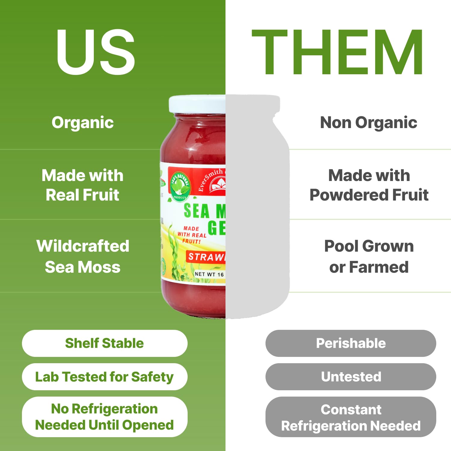 EverSmith Organics - Wildcrafted Irish Sea Moss Gel | Made in USA | Rich in Vitamins EverSmith Organics buy supplements canada