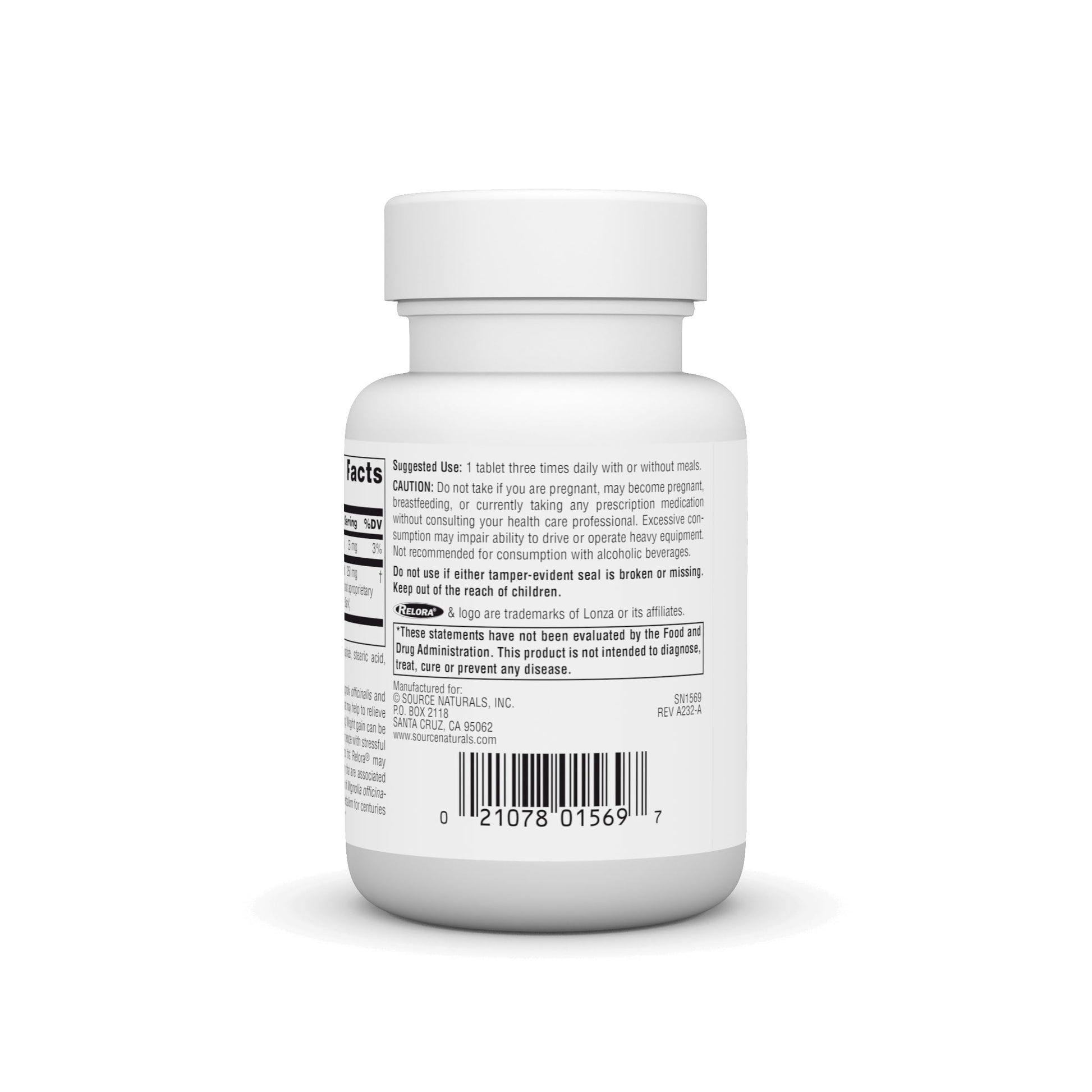 Source Naturals Relora, Promotes Healthy Eating Behavior and Muscle Relaxation Support*, 250 mg - 90 Tablets Source Naturals buy supplements canada