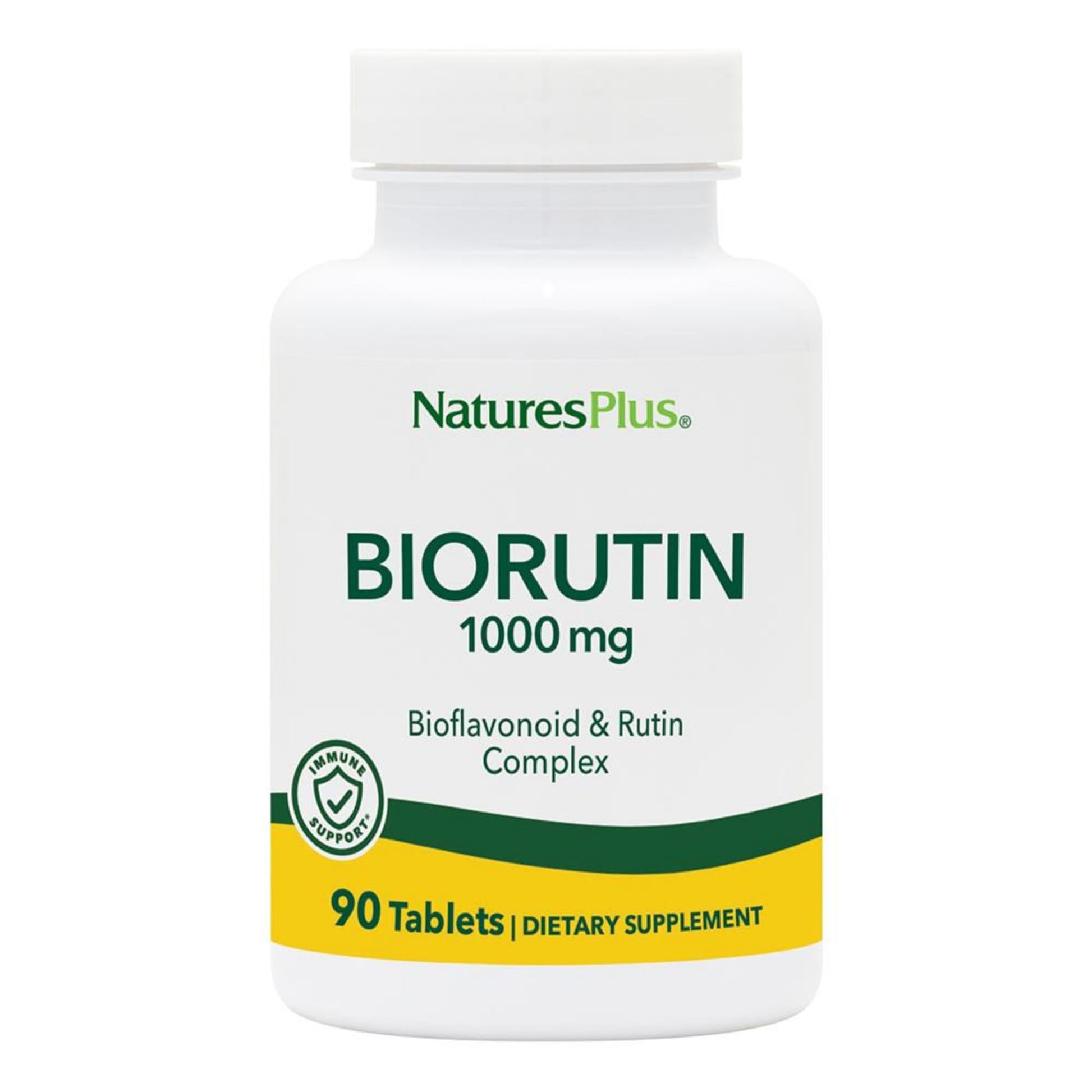 NaturesPlus Biorutin 1000 mg - 90 Tablets - Bioflavonoid & Rutin Complex - Supports Vascular Function & Circulation - Vegetarian, Gluten Free - 90 Servings NaturesPlus buy supplements canada