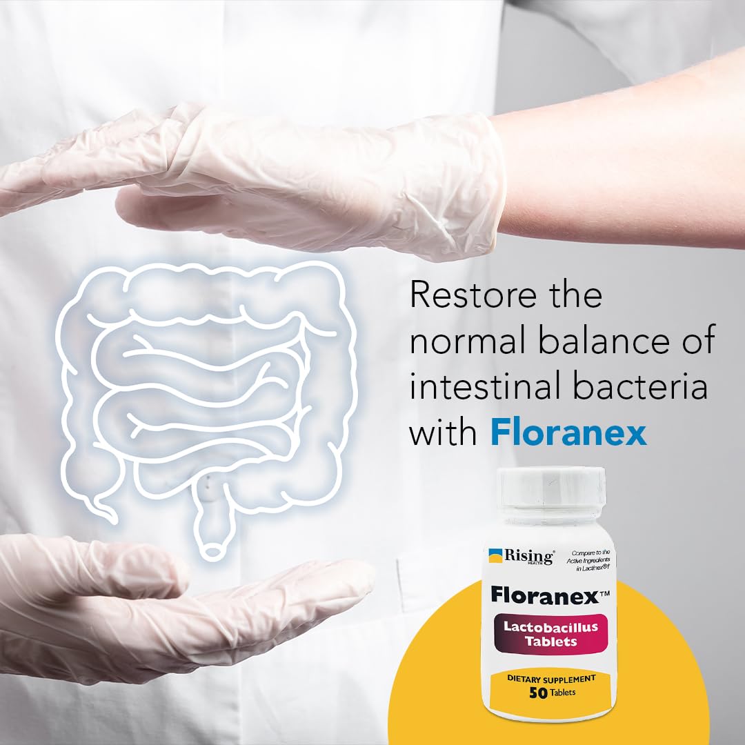 Rising Health - Floranex Tablets - Lactobacillus Probiotic Dietary Supplements - 50 Tablets Rising buy supplements canada