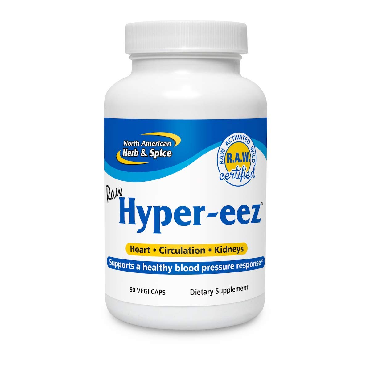 NORTH AMERICAN HERB & SPICE Hyper-eeZ - 90 Vegi Caps - Herbs, Spices, Flowers, Berry Blend - Blood Pressure & Circulation Support - Assists with Heart, Circulation, Kidneys - Non-GMO - 90 Servings NORTH AMERICAN HERB & SPICE buy supplements canada