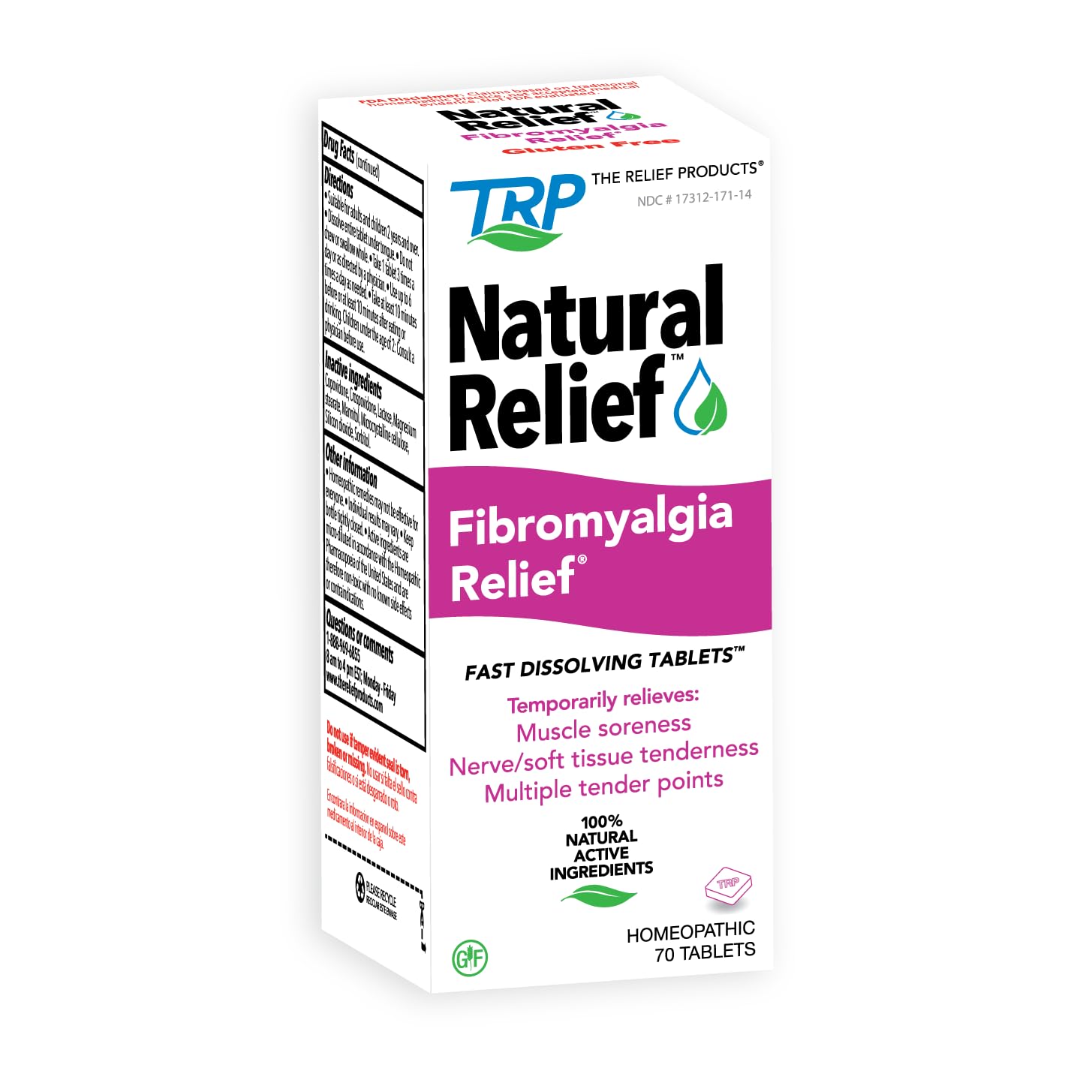 The Relief Products Natural Fibromyalgia Temporary Relief of Muscle Soreness Discomfot Tenderness Difficulty Moving & Joint Pain - 70ct TRP THE RELIEF PRODUCTS buy supplements canada