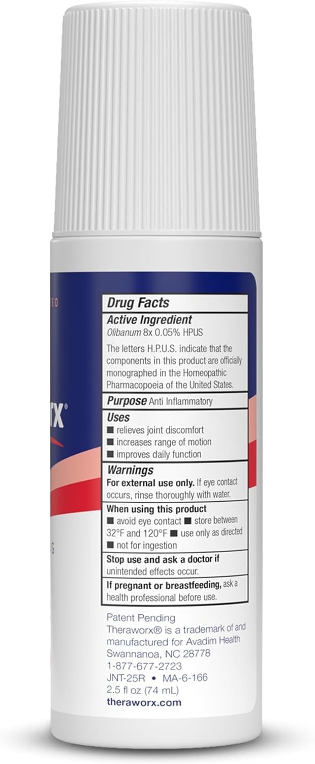 Theraworx Fast-Acting Joint Relief Roll-On Joint Discomfort & Inflammation Relief - 2.5 Oz - 2 Count Theraworx buy supplements canada