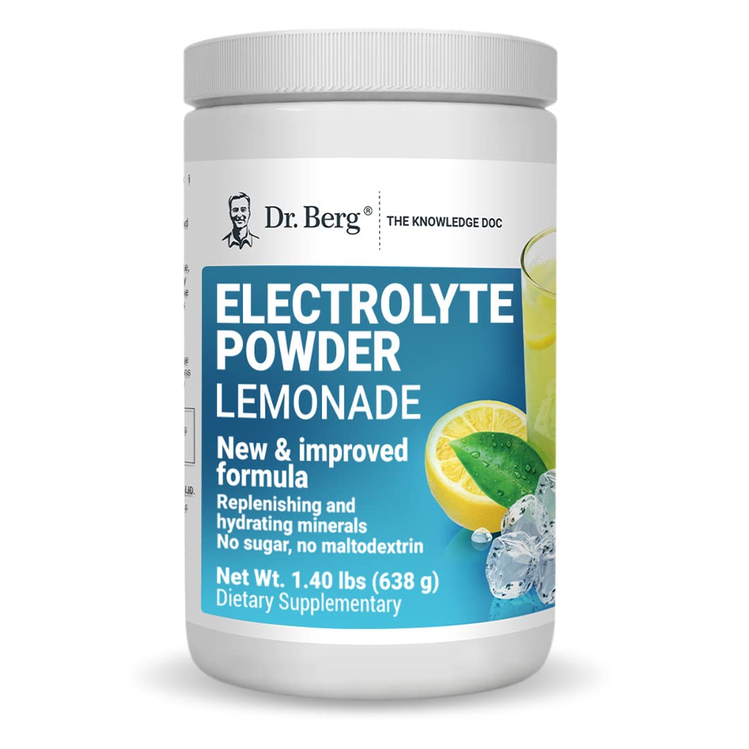 Dr. Berg's Electrolyte Powder 100 Servings Bundle - Raspberry Lemon & Lemonade Dr. Berg Nutritionals buy supplements canada