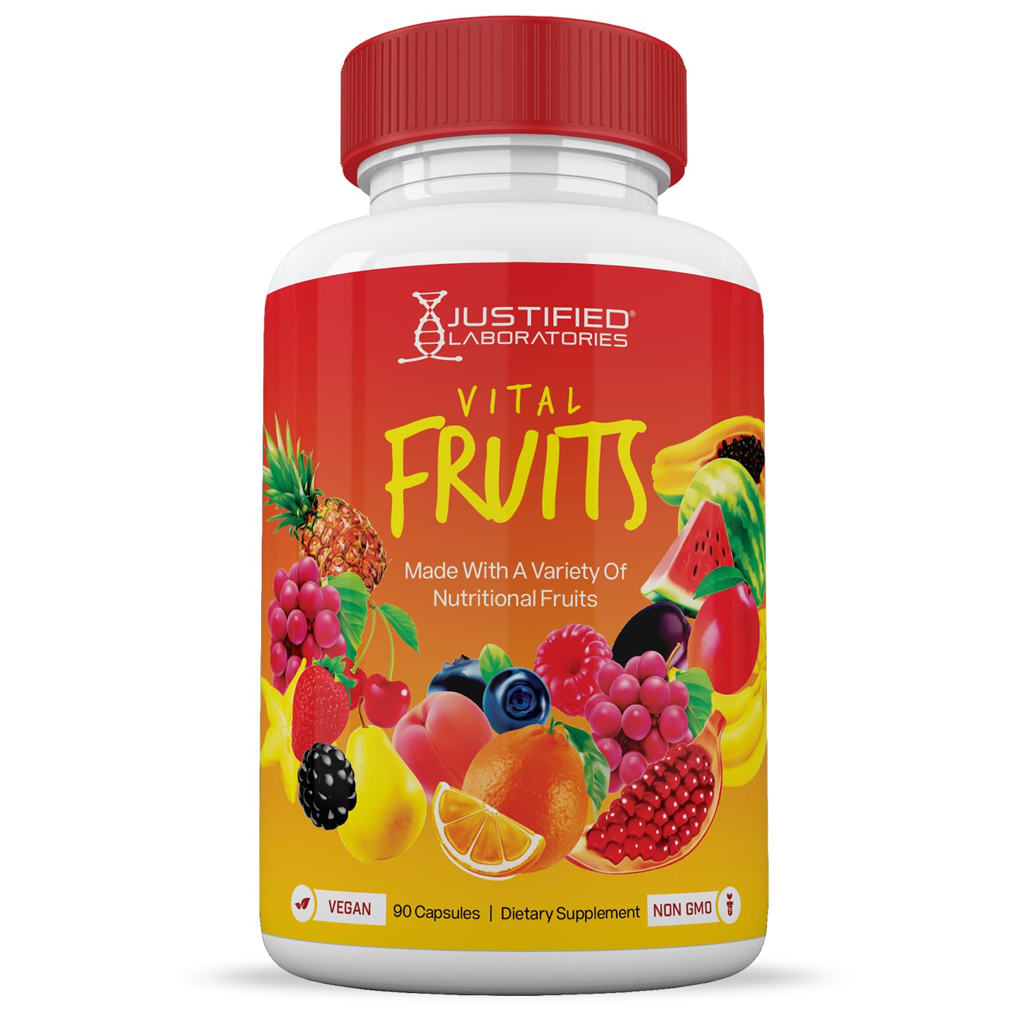 (20 Pack) Vital Fruits and Veggies Supplement Whole Food Red & Green Superfoods Justified Laboratories buy supplements canada