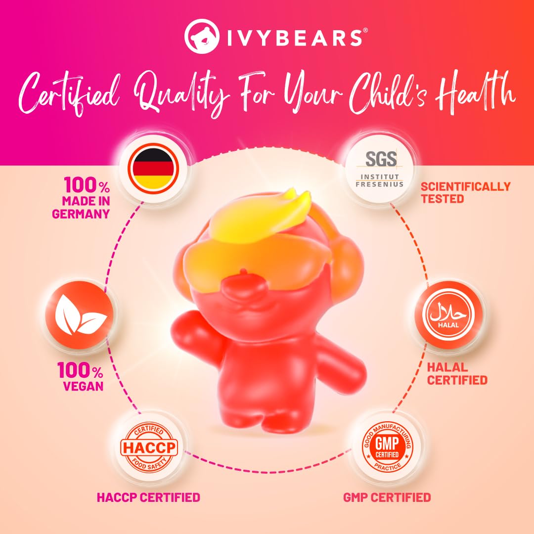 IvyBears® Superpower Kids - Multivitamin Gummies for Immune Support - Strengthen Children's Immune Systems with Vitamins C, D2, B6, A IvyBears buy supplements canada