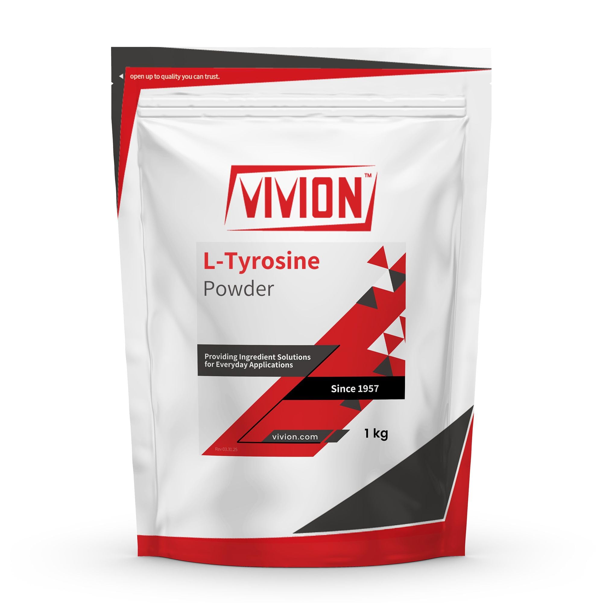 L-Tyrosine Powder 1000 Grams - Nootropic & Sports Nutrition Amino Acid - Powdered for Cognitive, Mood & Stress Support Tablet Capsule Formulations - 1 kg (2.2 lb) Vivion buy supplements canada