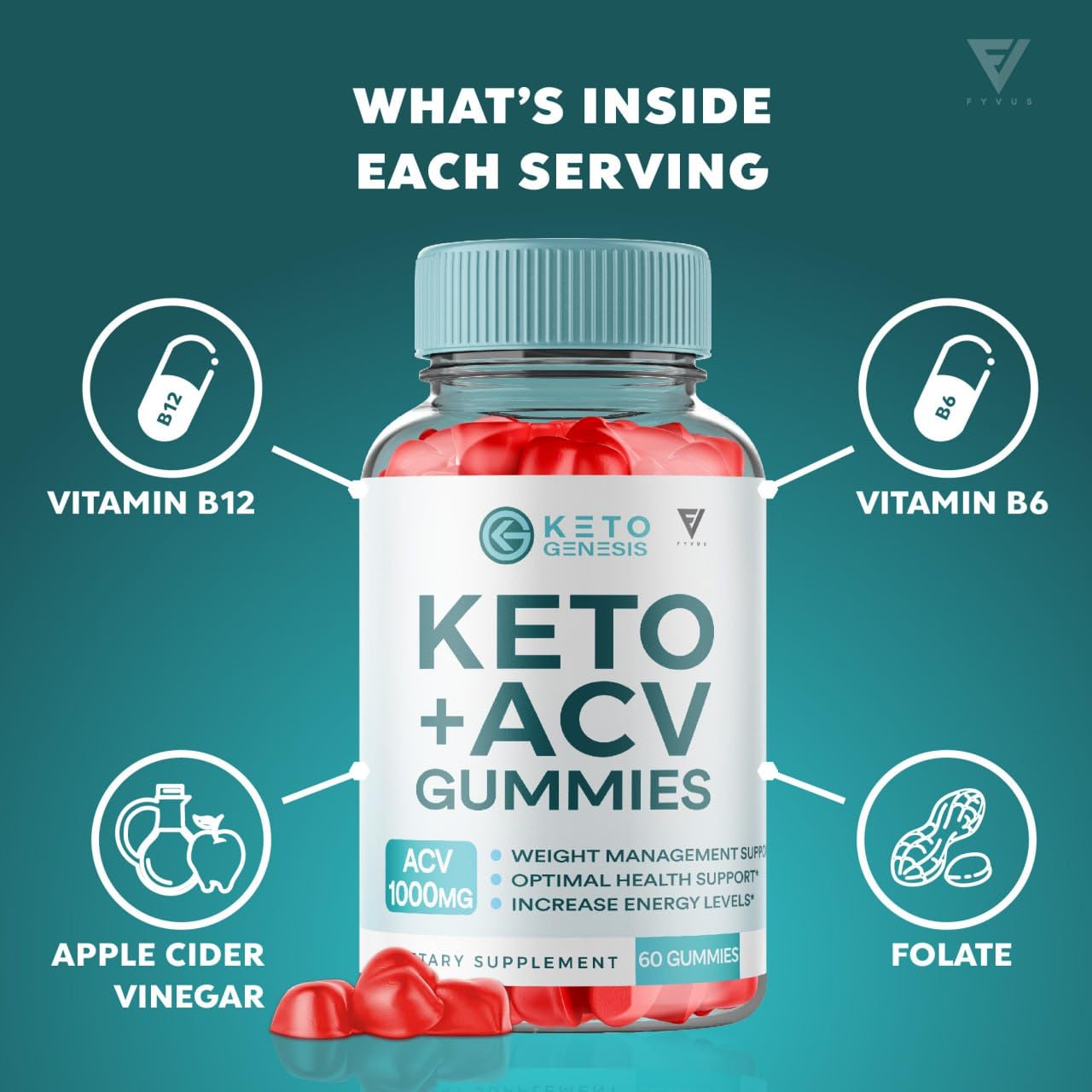 (2 Pack) Keto Genesis Keto ACV Gummies Advanced Weight Loss, Ketogenesis Keto Fyvus buy supplements canada