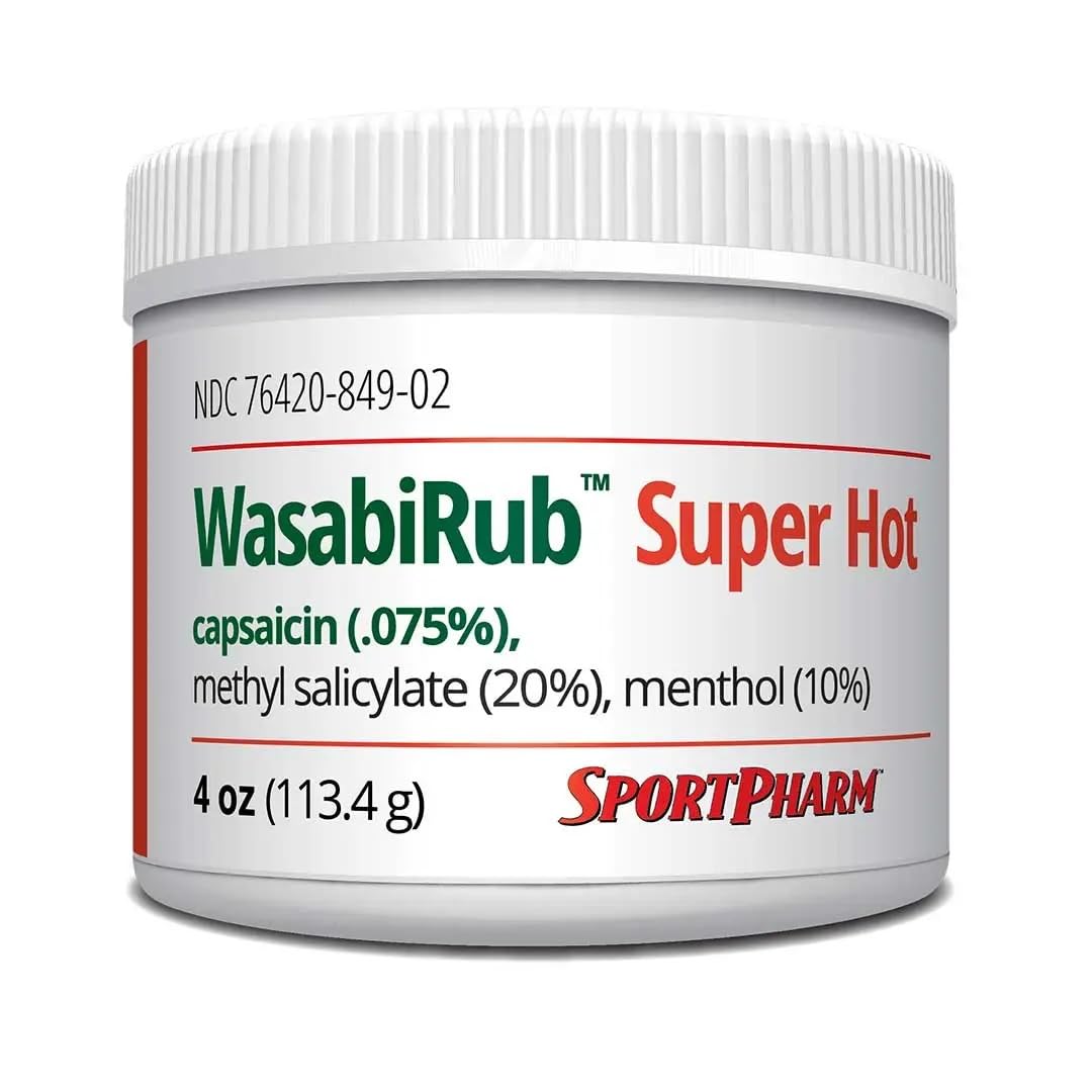 SportPharm WasabiRub Super Hot Sports Topical Pain Relief Gel SportPharm buy supplements canada
