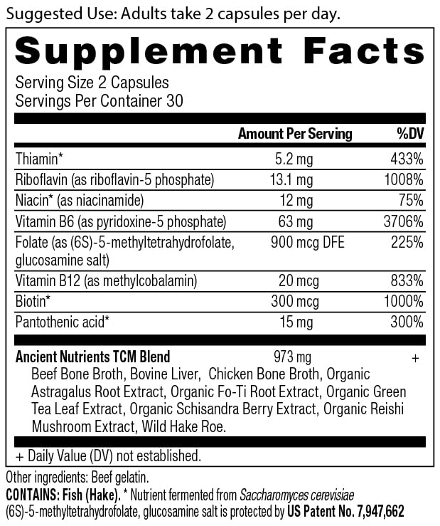Ancient Nutrition Vitamin B Complex Supplement, 8 Balanced B-Vitamins, Supports Healthy Ancient Nutrition buy supplements canada