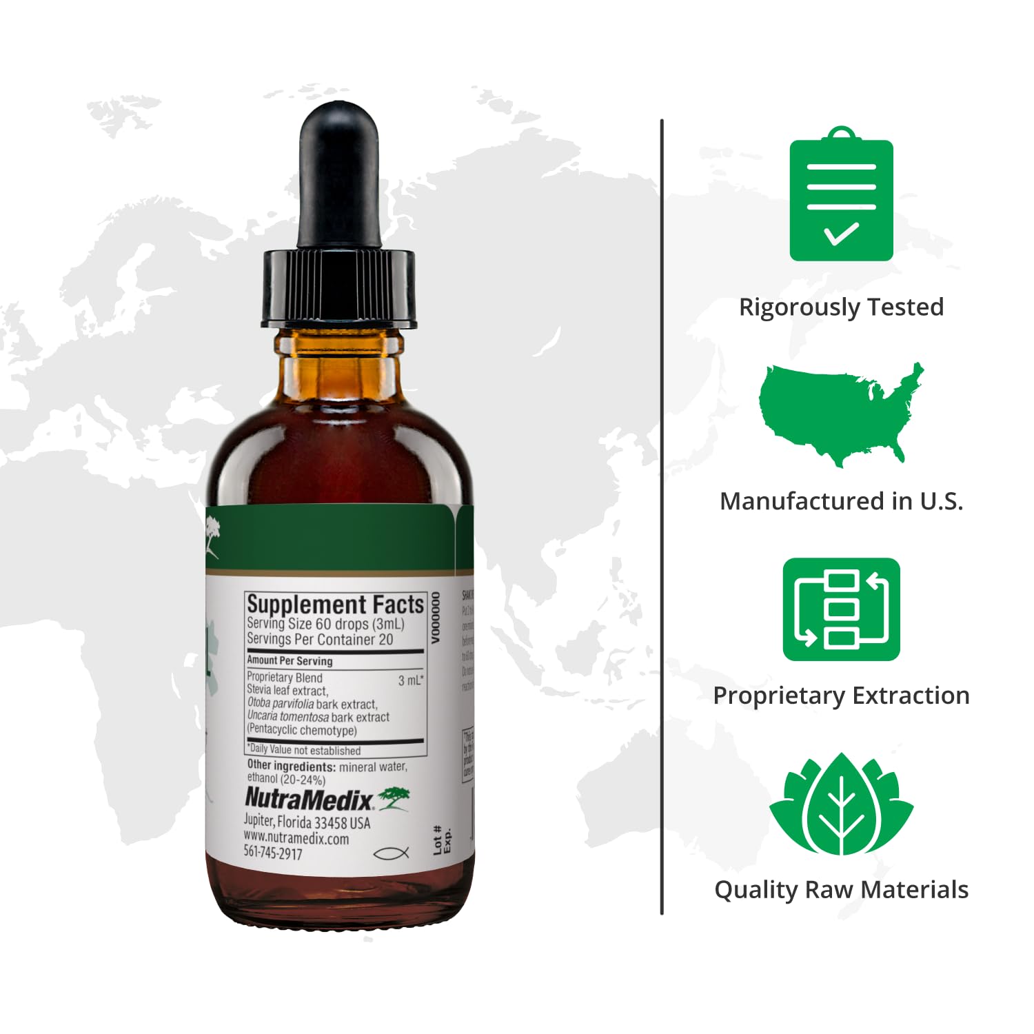 Nutramedix Nutra BRL - Liquid Herbal Supplement for Gut Health & Immune Support - Samento & Banderol for Digestive Health - Immune System Booster Supplement (60mL) NutraMedix buy supplements canada