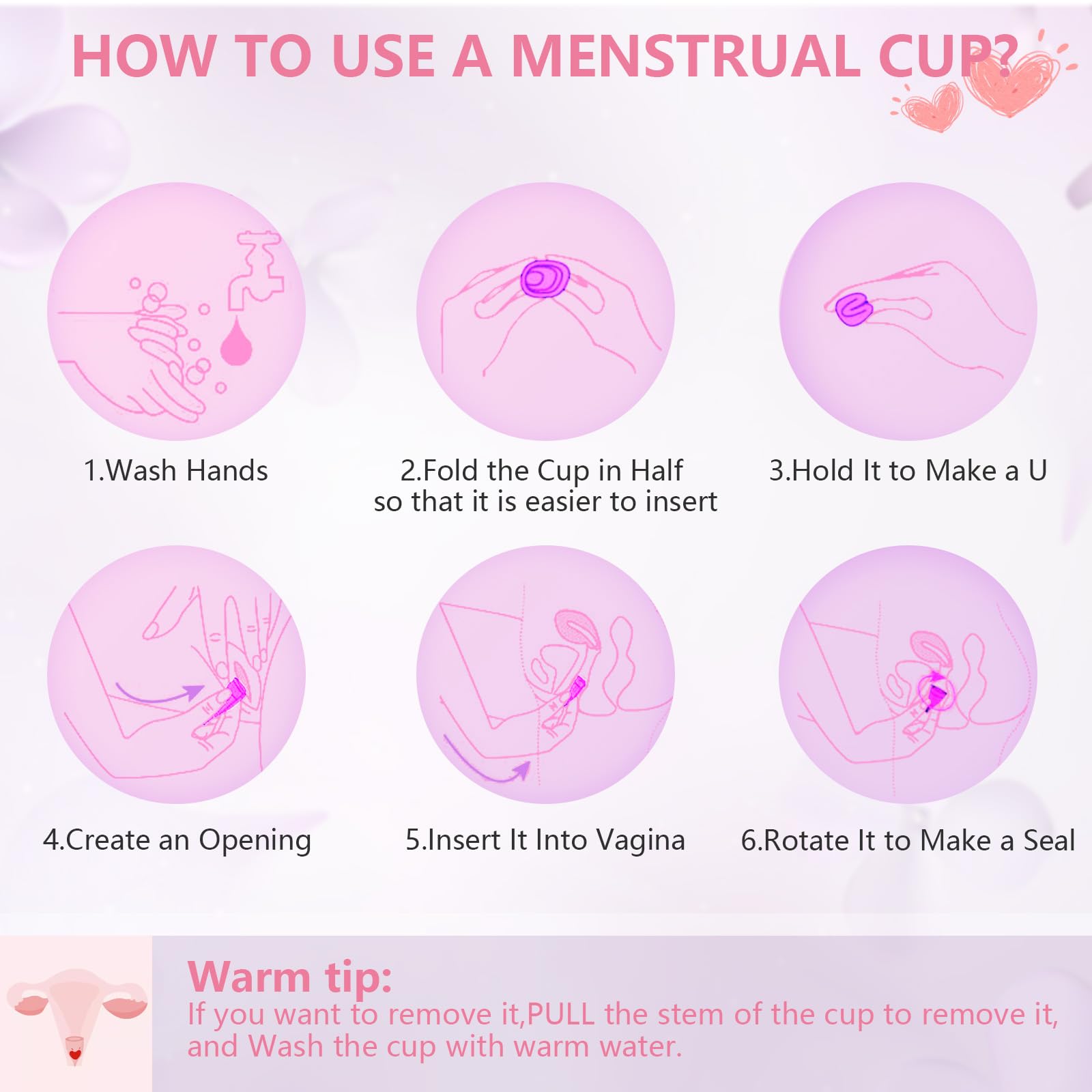 AURUZA Menstrual Cups, Set of 2 Reusable Period Cups Kit for Girls & Women, Silicone Soft Cups AURUZA buy supplements canada