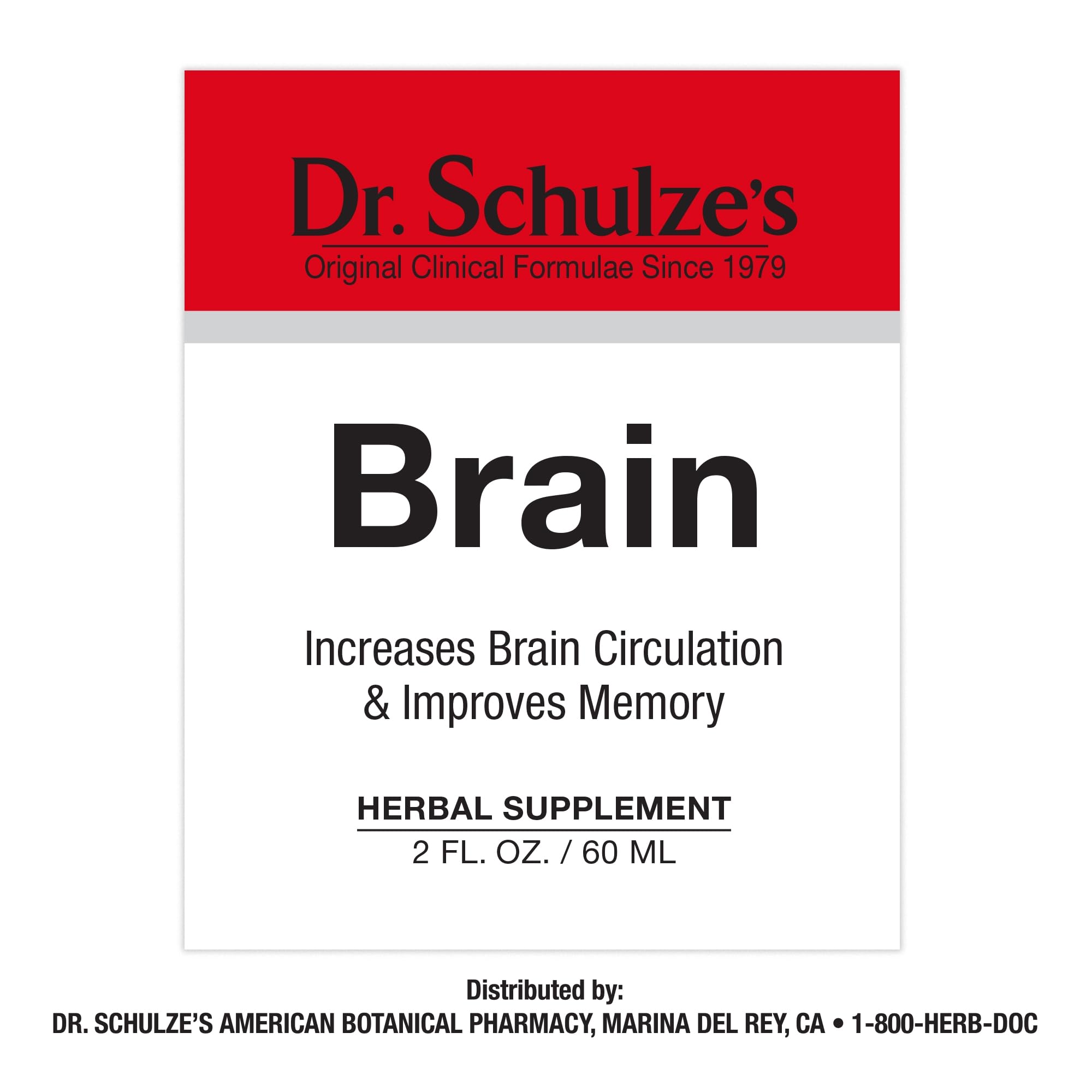 Dr. Schulze's Brain Formula 2 oz. - Vegan and Wild-Harvested | Stimulates Circulation and and Improved Mental Focus Dr. Schulze's buy supplements canada