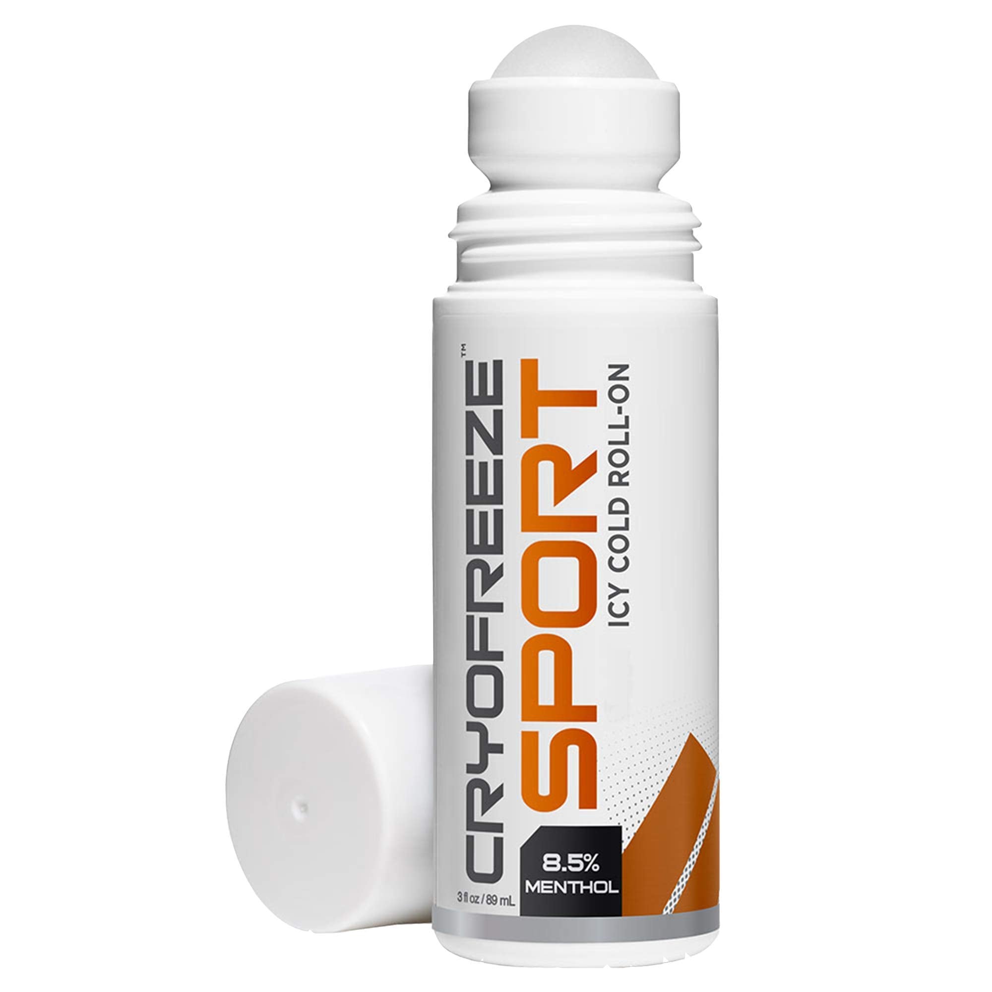 OMAX 3 Bottles CryoFreeze Sport ICY Cold Pain Relief Roll-On, 8.5% Menthol, Natural Pain Relief - 3 Bottles (3 oz Each) OMAX buy supplements canada