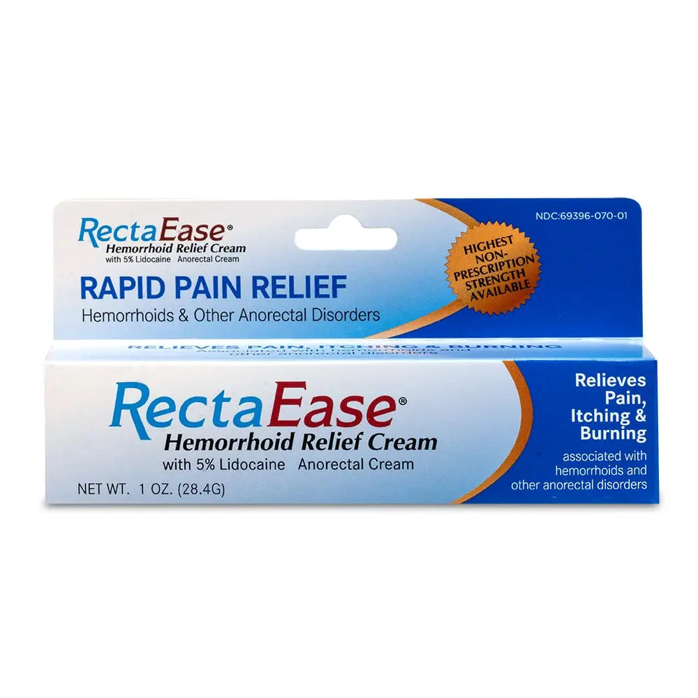 RectaEase (2 Pack) 5% Lidocaine Hemorrhoid Relief Cream 1 oz Tube, Anorectal Cream, Rapid Numbing Relief, Hemorrhoid Treatment from Itch and Burn RectaEase buy supplements canada