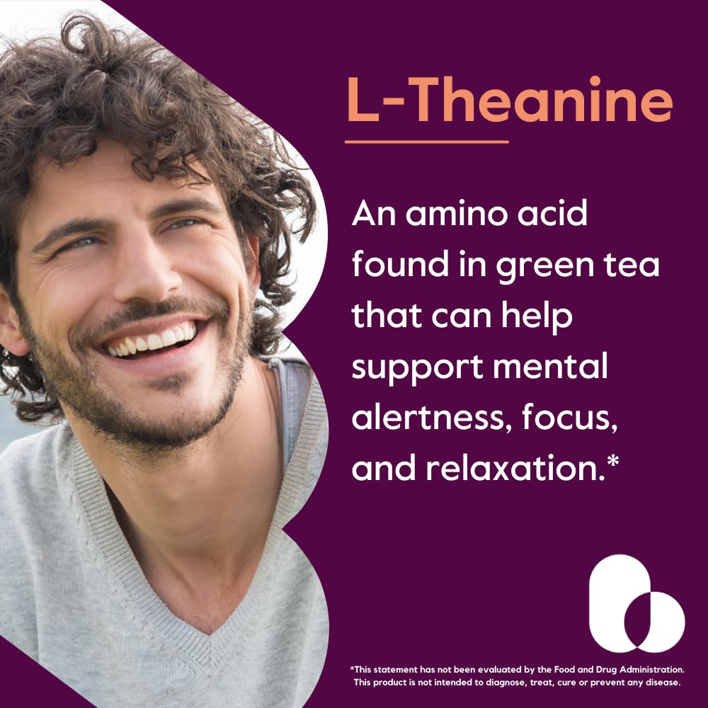 BESTVITE L-Theanine 200mg (120 Vegetarian Capsules) - No Stearates - Vegan - Non GMO - Gluten Free BESTVITE buy supplements canada