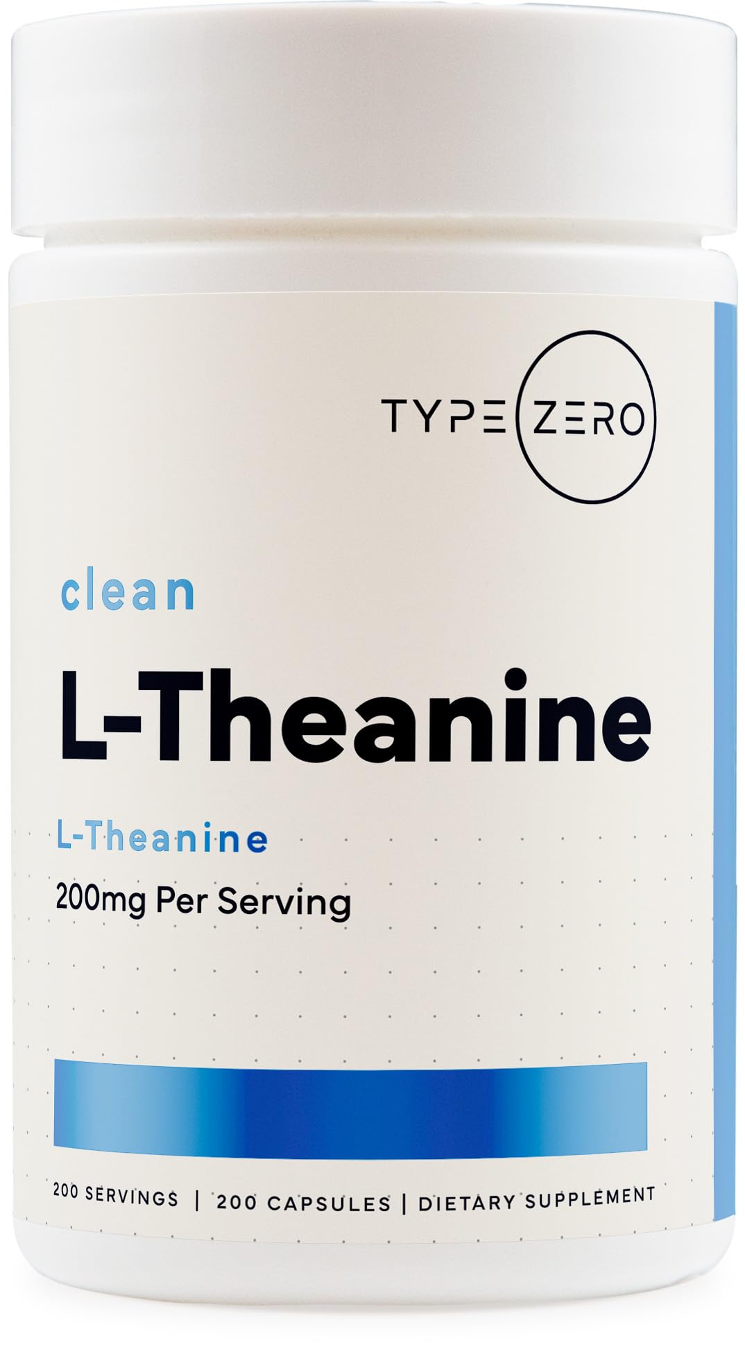 Type Zero L-Theanine (200mg) 200 Capsules - Clean L-Theanine Supplement, Keto, GMO-Free Type Zero buy supplements canada