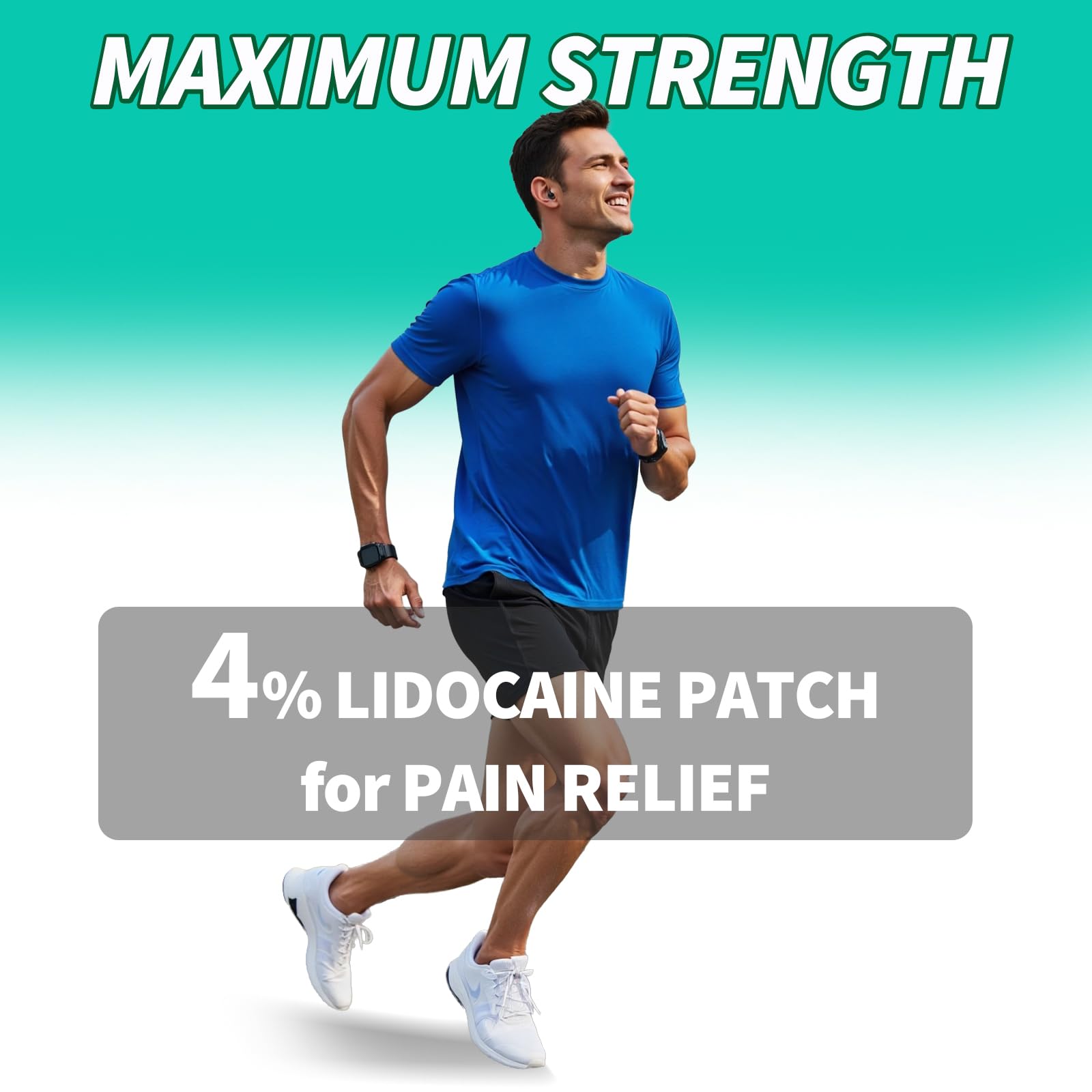 JIATUHAN 4% Lidocaine Pain Relief Patches – Maximum Strength for Back, Neck, Joint & Muscle Pain – Long-Lasting & Flexible – 15 Patches JIATUHAN buy supplements canada