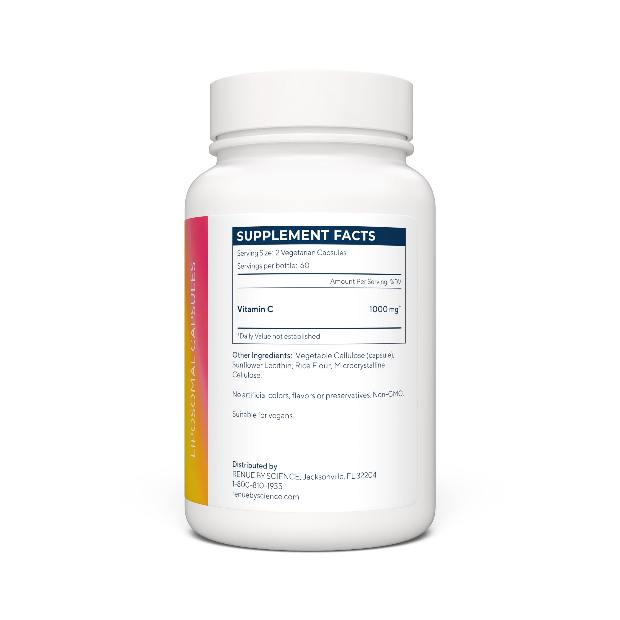Renue By Science Vitamin C | High Strength Liposomal Supplement | 120 Capsules - 500mg VIT C per Serving | Non-GMO & Allergen Free | Made in The USA Third-Party Tested Renue By Science buy supplements canada
