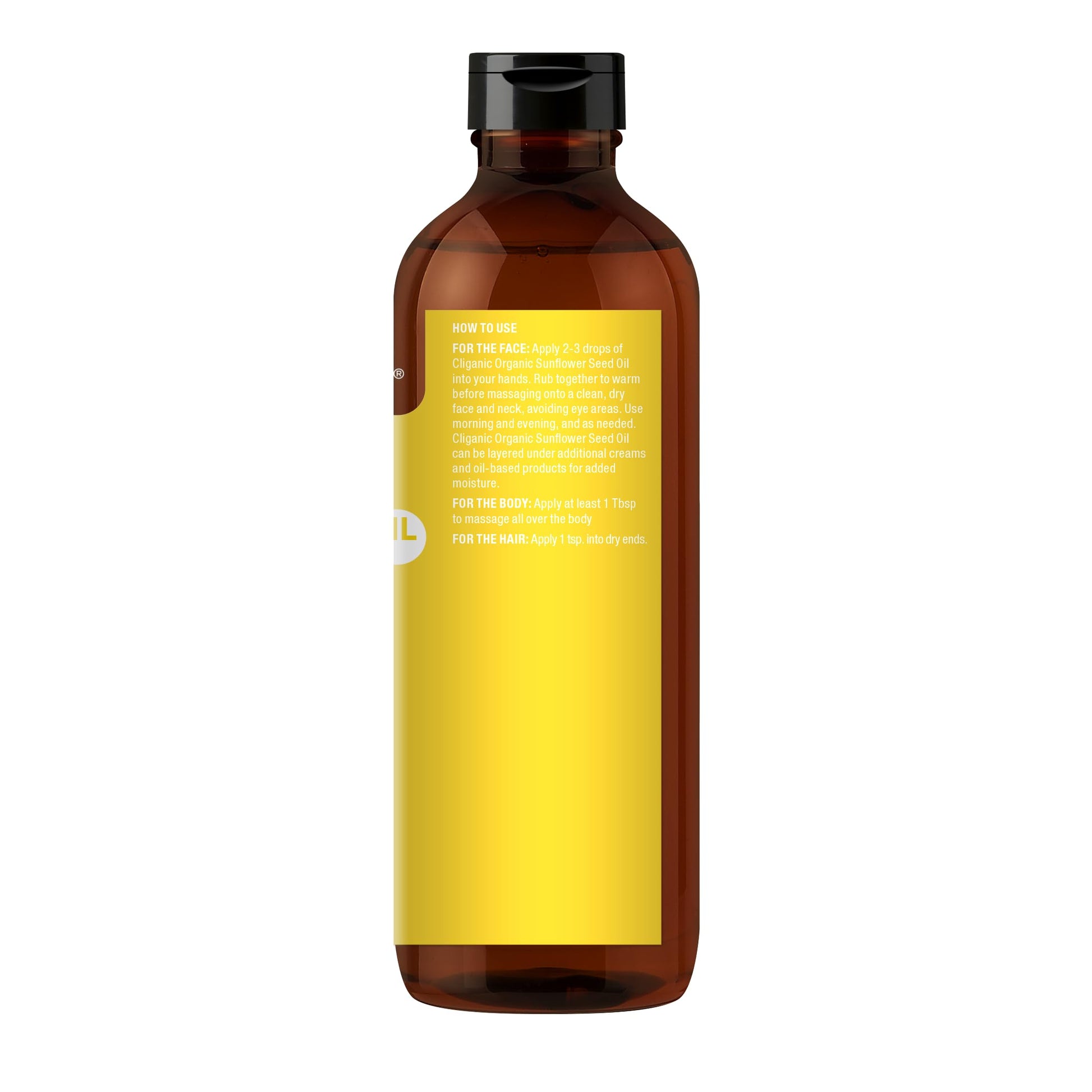 Cliganic Organic Sunflower Oil, 100% Pure (8oz) - For Skin, Hair & Face | Natural Cold Pressed Unrefined Cliganic buy supplements canada