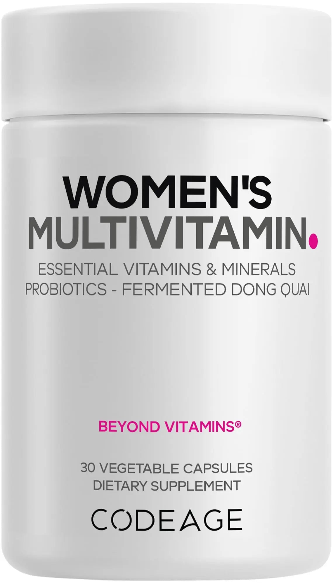 Codeage Women’s Multivitamin - Vitamins A, C, D3, E, B6, B12, Folate, Calcium, Magnesium, Iron, Dong Quai, Probiotics - 1 Capsule Per Serving Codeage buy supplements canada