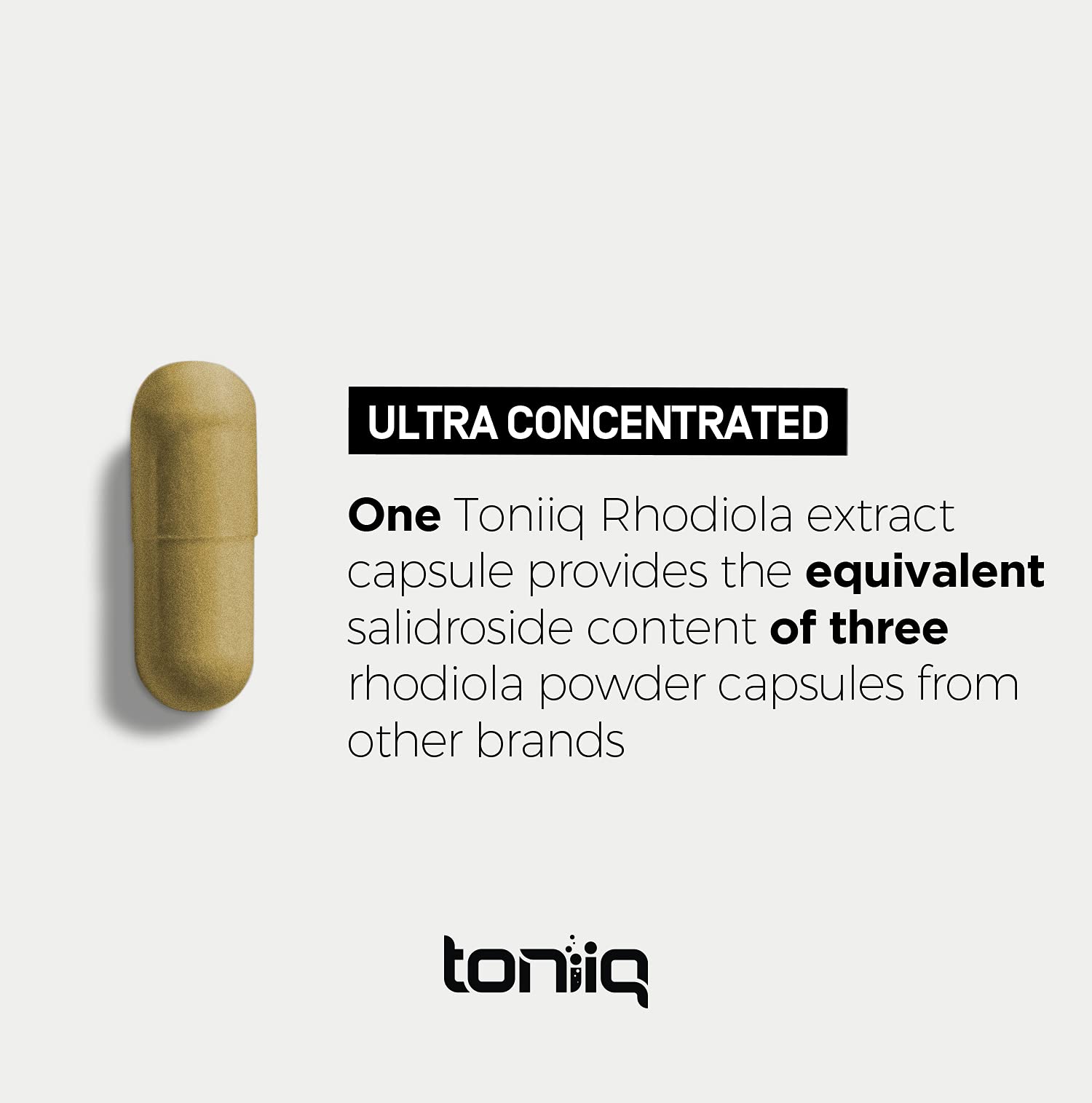 Toniiq Triple-Strength 600mg Rhodiola Rosea - 120 Capsules - 5% Salidroside Concentrat Toniiq buy supplements canada