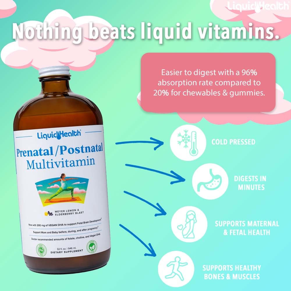 LIQUIDHEALTH Prenatal/Postnatal Multiple Liquid Women's Multivitamin with Real Folate LIQUIDHEALTH buy supplements canada