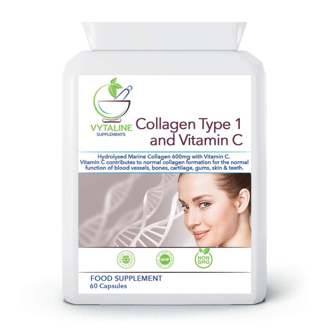 Marine Collagen Supplement for Women with Vitamin C - High Strength 600mg of Pure Hyaluronic VYTALINE buy supplements canada