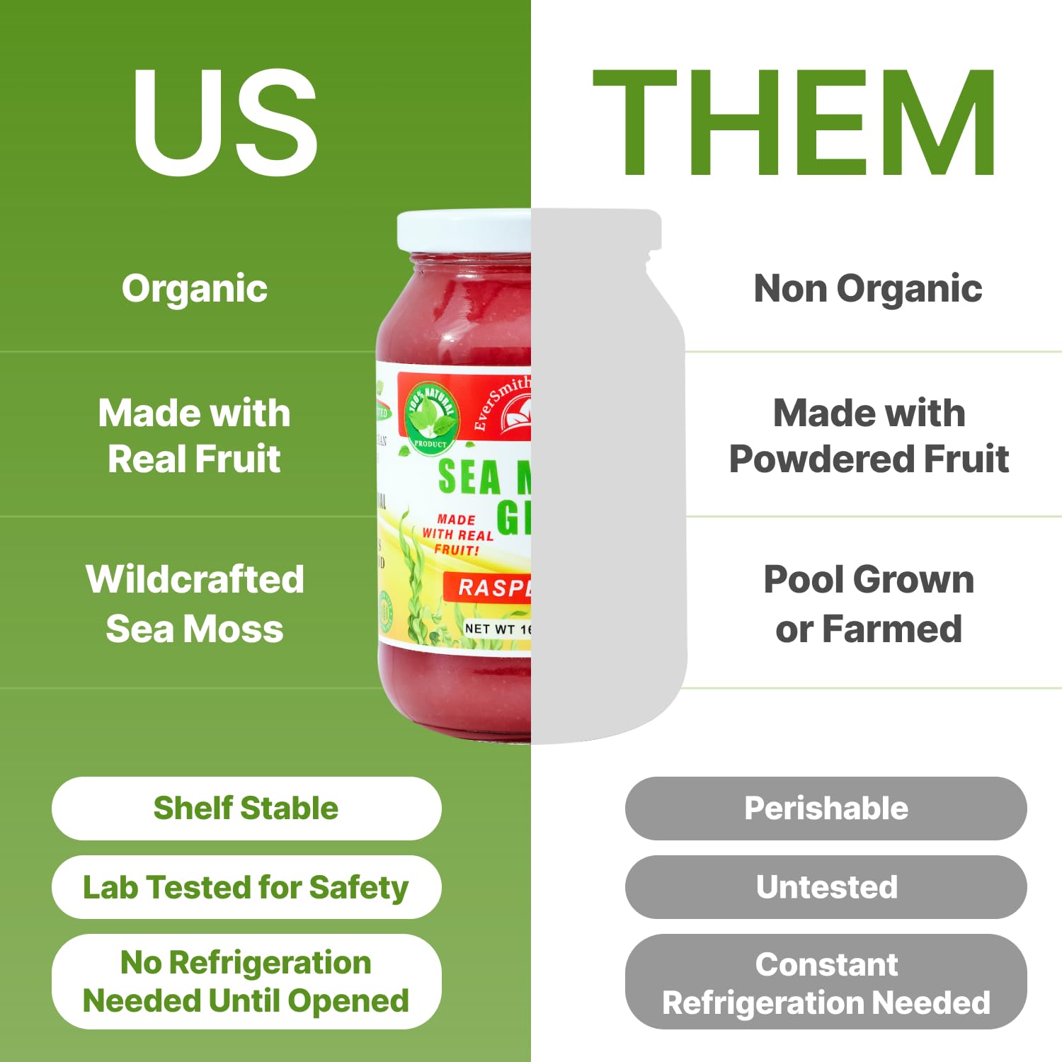 EverSmith Organics - Wildcrafted Irish Sea Moss Gel | Made in USA | Rich in Vitamins EverSmith Organics buy supplements canada