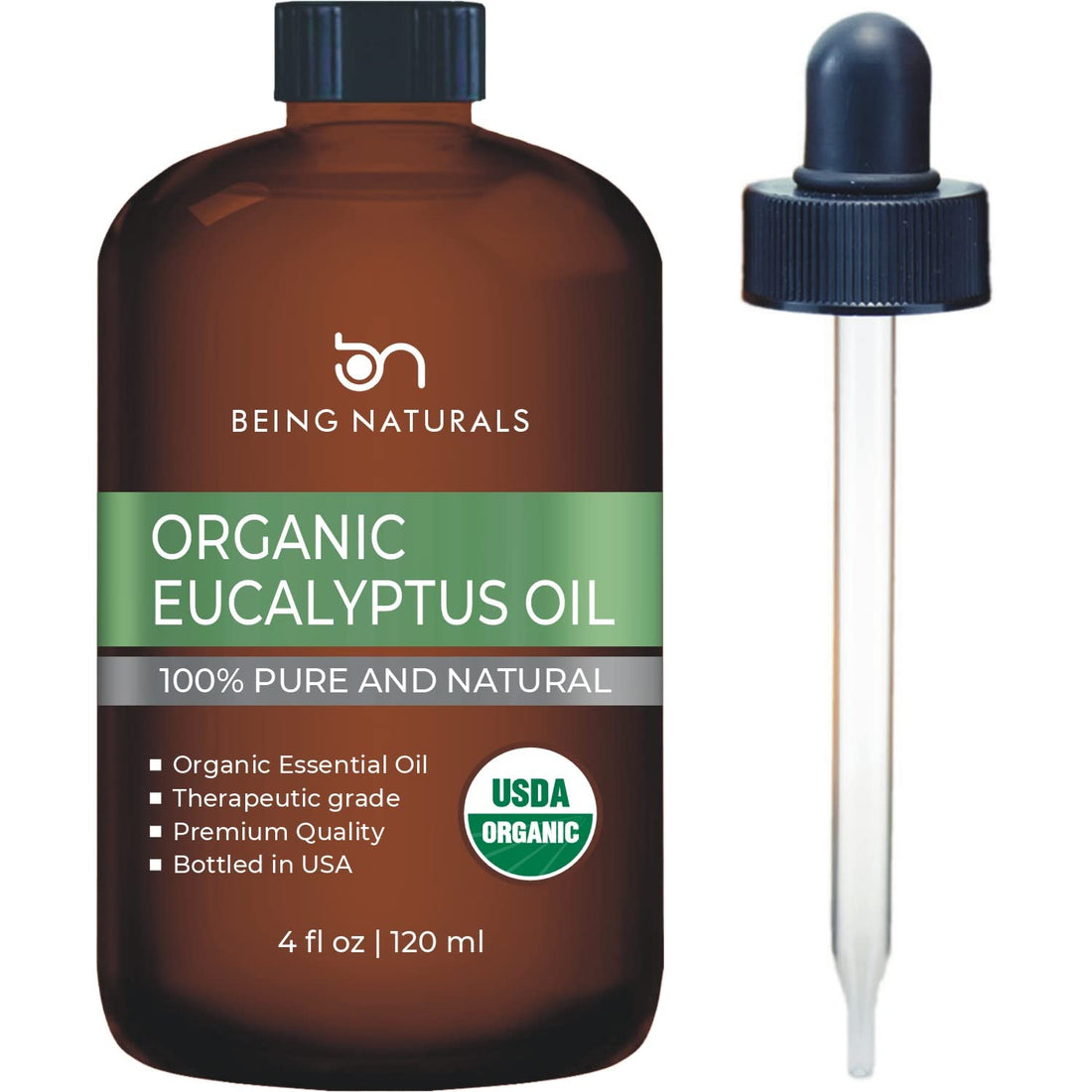 Organic Eucalyptus Essential Oil - Huge 4 FL OZ - 100% Pure & Natural – Premium Natural Oil Being Naturals buy supplements canada