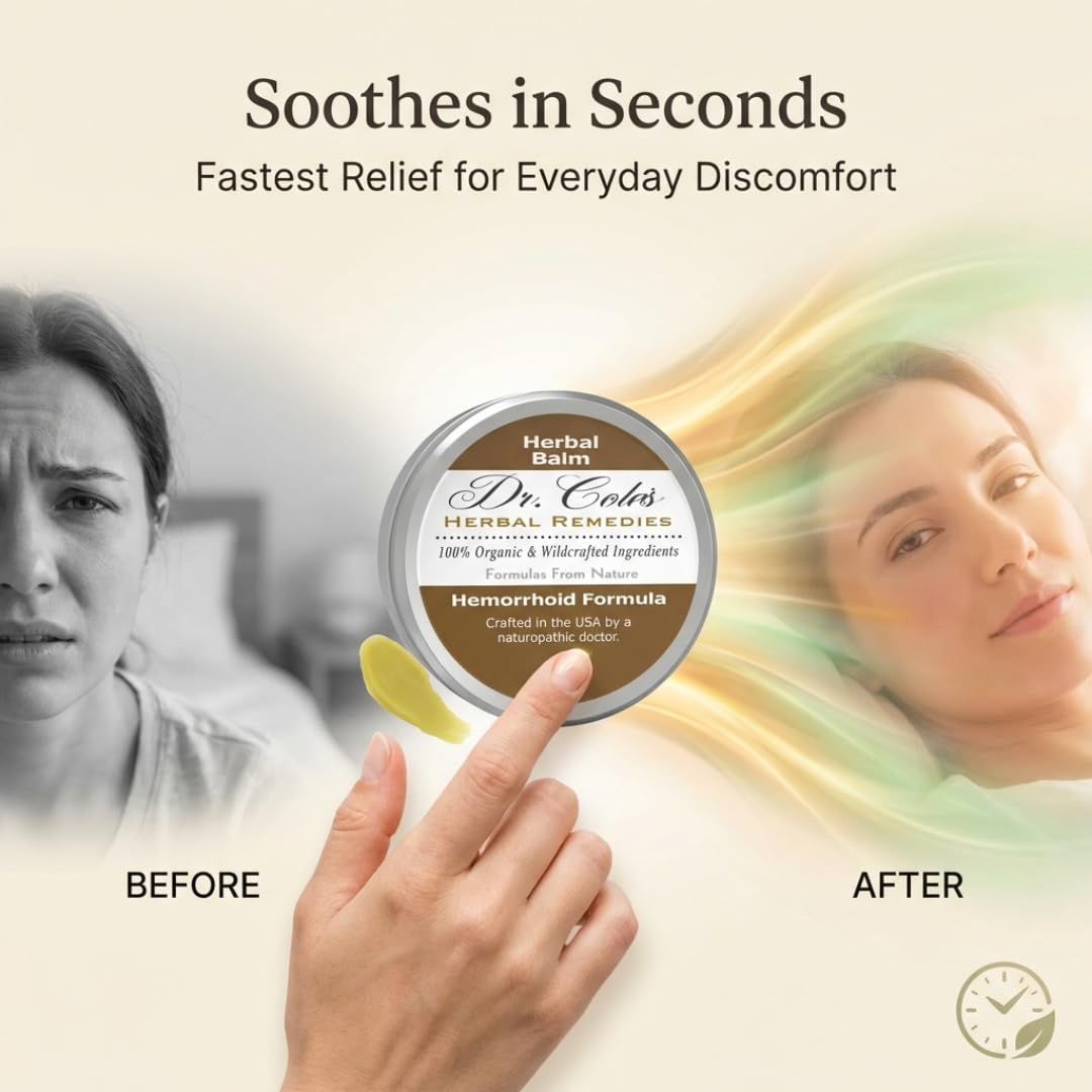 Dr. Cole’s Hemorrhoid Treatment – Organic Herbal Ointment for External Hemorrhoid Soothing & Comfort – Plant-Based, Gentle, No Petroleum or Harsh Chemicals – 2 oz Dr. Cole's Herbal Remedies buy supplements canada