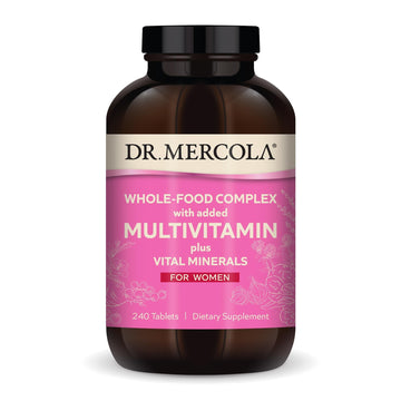 Dr. Mercola Whole-Food Complex for Women - with Added Multivitamin Plus Vital Minerals - Supports Energy & Cellular Health - Non-GMO, Gluten-Free & Soy-Free - 240 Tablets (30 Servings) Dr. Mercola buy supplements canada