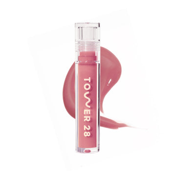 Tower 28 ShineOn Lip Gloss Jelly - Hydrating Tinted Lip Balm + Milky Gloss for Sensitive Lips - Non-Sticky + High-Shine Jelly Formula with Nourishing Oil Blend - Pistachio - Nude Pink (0.13) Tower 28 buy supplements canada