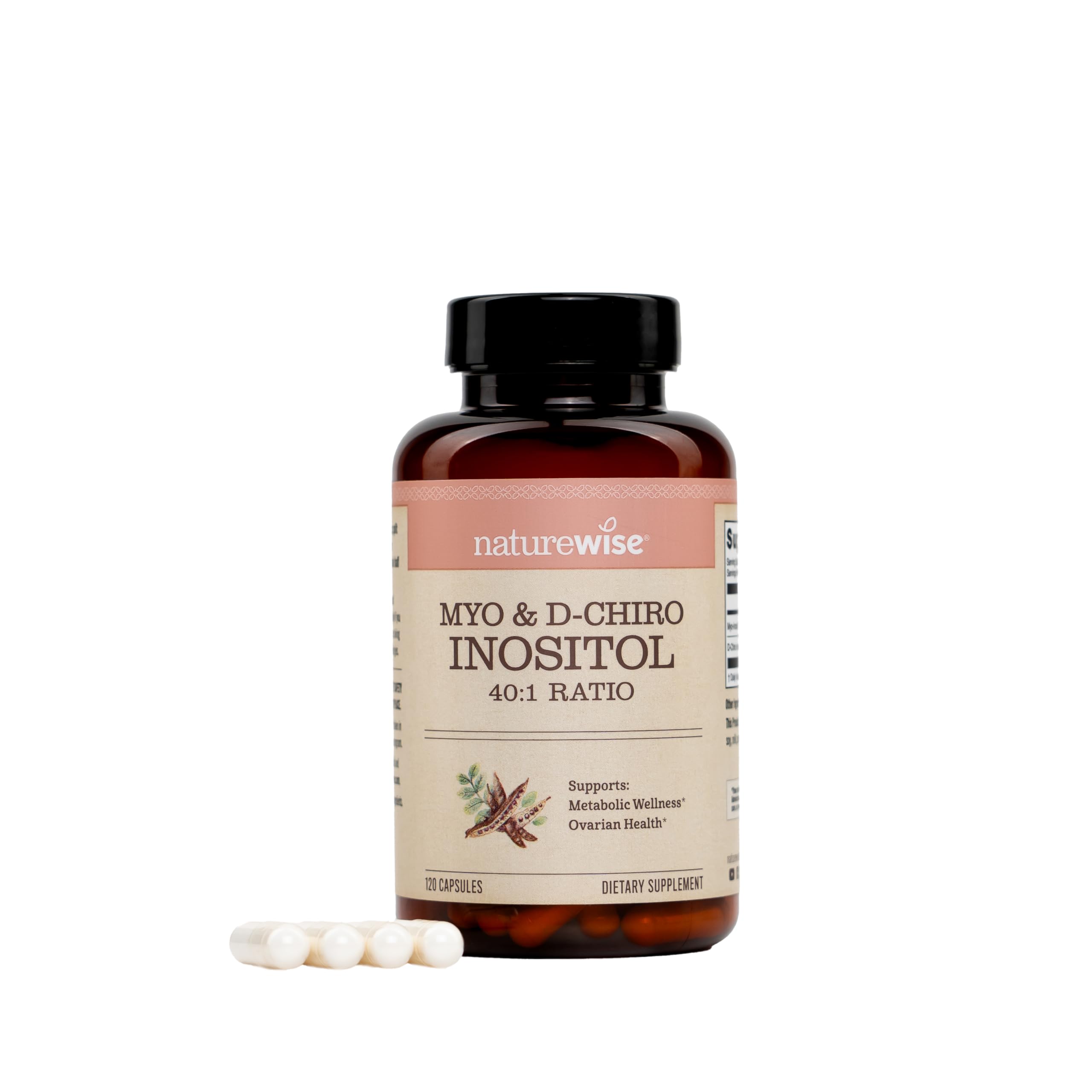 NatureWise Myo-Inositol & D-Chiro Inositol Supplement for Women - Fertility Supplements for Women - Ideal 40:1 Ratio - Myo Inositol 2000mg - Non-GMO, Vegan, USA Manufactured - [30-Day Supply] NatureWise buy supplements canada